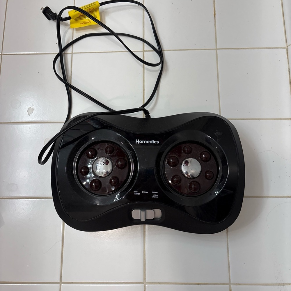 Homedics Black Dual Foot Massager